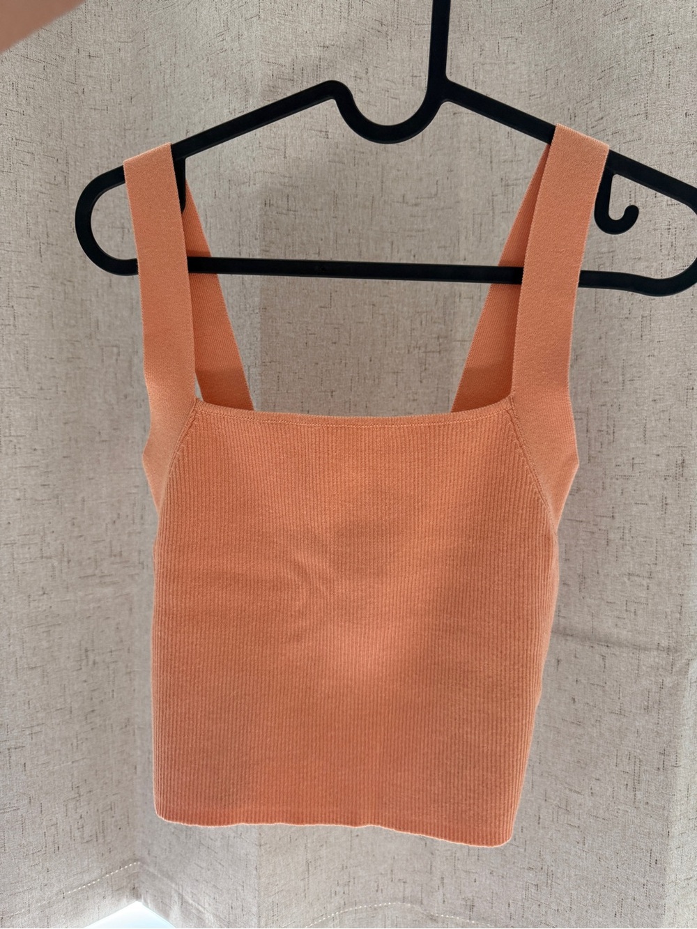 Zara Peach Square Neck Knit Camisole